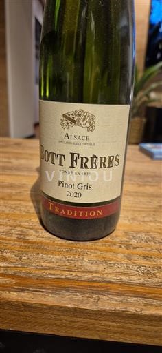 Vin Blanc sec Tradition Bott Frères 2020 France Alsace Vin de France Grand Cru