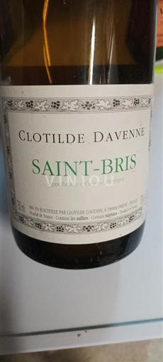 Bourgogne Saint-Bris Clotilde Davenne 2020