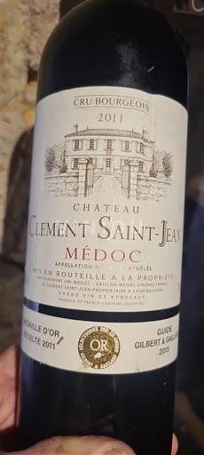 Bordeaux Médoc Cru Bourgeois Château Clément Saint-Jean 2011