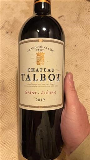 Bordeaux Saint-Julien Grand Cru Château Talbot 2019