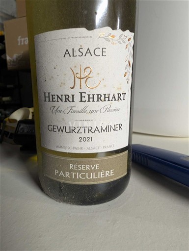 Alsace Gewurztraminer Henri Ehrhart Réserve Particulière 2021