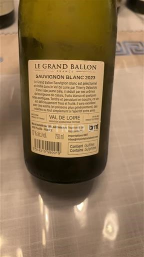 Dolina Loare Le Grand Ballon Sauvignon Blanc 2023