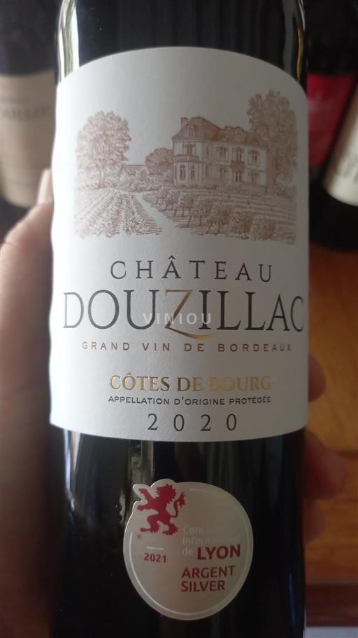 Bordeaux Côtes de Bourg Château Douzillac 2020