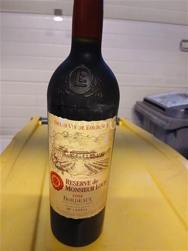 Bordeaux Réserve de Monsieur Louis 2006