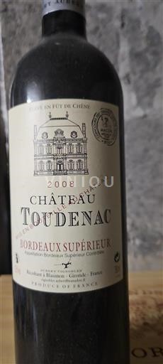 Bordeaux Bordeaux Supérieur Château Toudenac 2008