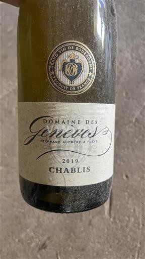 Burgundy Chablis Domaine Des Geneves 2019
