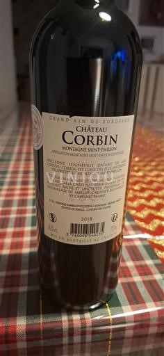 Бордо Монтань-Сент-Емільйон Château Corbin 2018