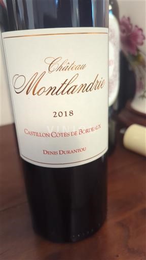 Bordeaux Castillon-côtes-de-bordeaux Château Montlandrie 2018