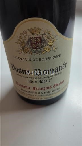 Burgund Vosne-Romanée Domaine François Gerbet Aux Réas 2010