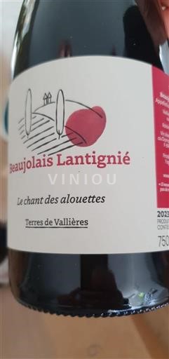 Beaujolais No especificado Terres de Vallières Le chant des alouettes 2023