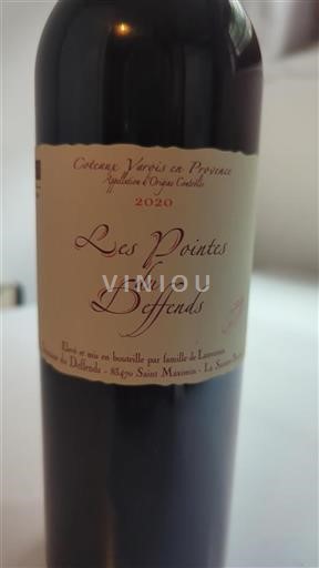 Provence Coteaux Varois en der Provence Domaine Deffends Les Pointes du Deffends 2020
