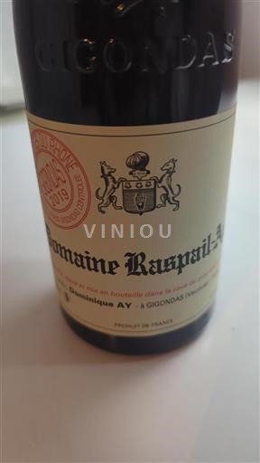 Thung lũng Rhône Gigondas Domaine Raspail-Ay 2019