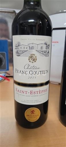 Burdeos Saint-Estèphe Château Franc Coutelin 2015