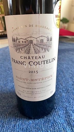 Bordeaux Saint-Estèphe Château Franc Coutelin 2015