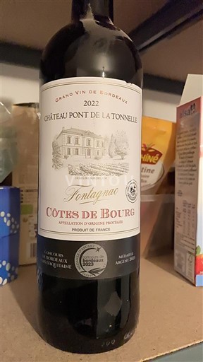 Bordeaux Côtes-de-bourg Château Pont de la Tonnelle Fontagnac 2022
