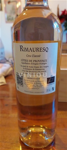 Provence Côtes de Provence Cru Classé Rimauresq 2024