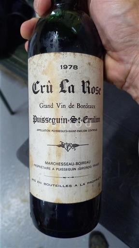 Bordeaux Puisseguin-saint-émilion Crû La Rose 1978