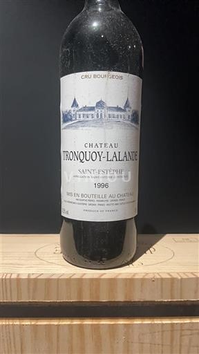 Vin Rouge sec Château Tronquoy-Lalande 1996 France Bordeaux Saint-Estèphe AOC Cru Bourgeois