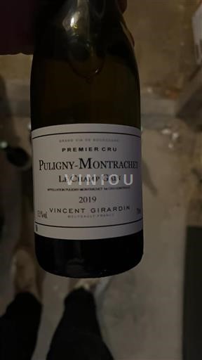 Burgundy Puligny-Montrachet Premier Cru Vincent Girardin Le Champ Gain 2019