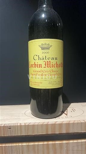 Vin Rouge sec Château Corbin Michotte 2000 France Bordeaux Saint-Émilion Grand Cru AOC Grand Cru Classé