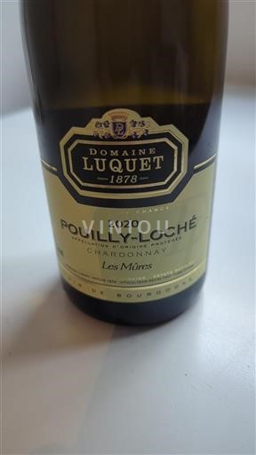 Bourgondië Pouilly-loché Domaine Luquet Les Mûres 2020