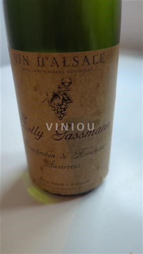 Alsácia Grand Cru Rolly Gassmann Moenchreben de Rorschwihr Auxerrois 2019