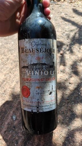 Bordeaux Puisseguin-saint-émilion Château Beauséjour 2014