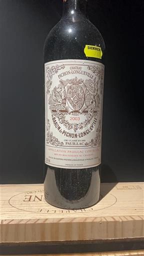 Bordeaux Pauillac Château Pichon-Longueville Baron 2003