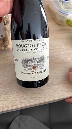 Burgundija Vougeot Premier Cru Pierre Ponnelle Les Petits Vougeots 2018