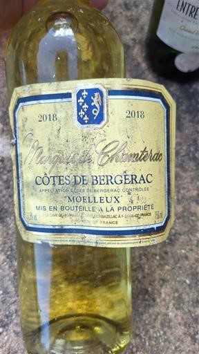 Lounais-Ranska Côtes-de-bergerac Marquis de Chantegrac 2018