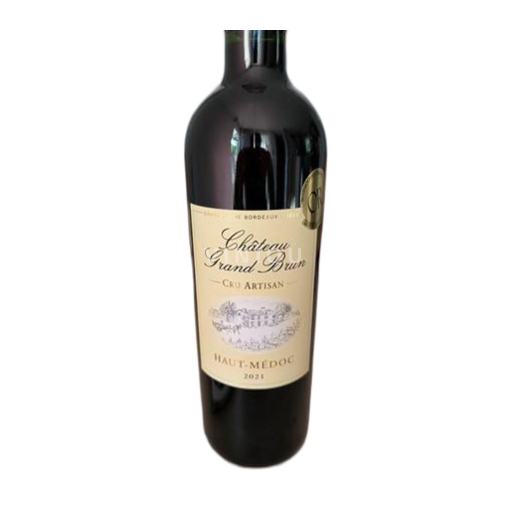 Vin Rouge sec Cru artisan Château Grand Brun 2021 2021 France Bordeaux Médoc AOC nature