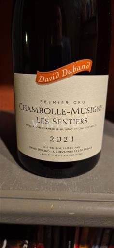 Burgund Chambolle-Musigny Premier Cru David Duband Les Sentiers 2021