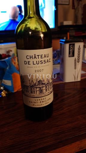 Bordeaux Lussac-saint-émilion Château de Lussac 2007