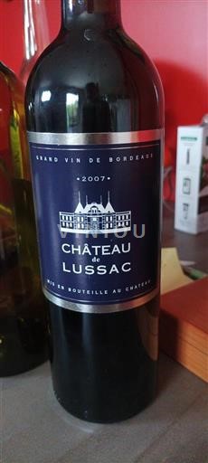 Бордо Люссак-Сент-Емільйон Château de Lussac 2007