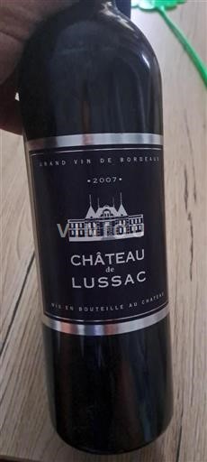 Bordeaux Lussac-saint-émilion Château de Lussac 2007