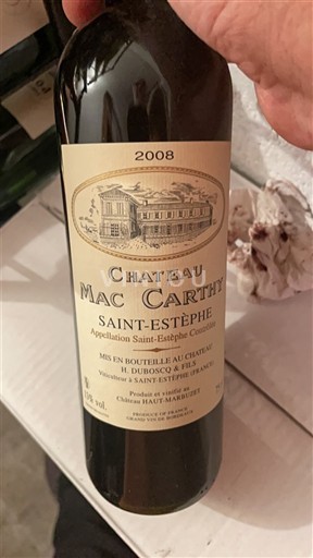 Bordeaux Saint-Estèphe Château Mac Carthy 2008