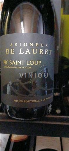Vin Rouge sec Seigneur de Lauret Non millésimé France Languedoc Pic-saint-loup AOC
