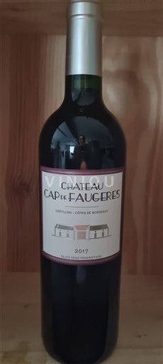 Bordeaux Castillon Côtes de Bordeaux Château Cap de Faugères 2017