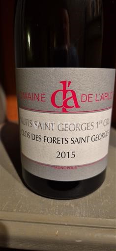Burgundsko Nuits-saint-georges Premier Cru Domaine L'Arlot Clos des Forêts Saint Georges 2015