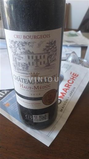 Bordeaux Haut-Médoc Cru Bourgeois Château Miqueu 2016