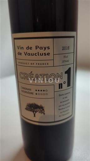 Rhônen laakso Määrittelemätön Domaine L'Amauve Création n°1 2016