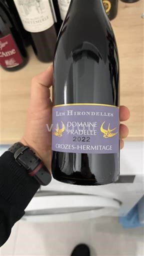 Rhône Valley Crozes-Hermitage Domaine Pradelle Les Hirondelles 2022