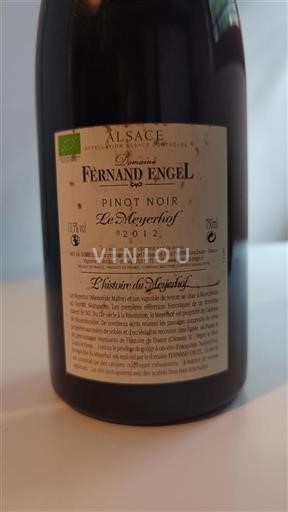 Alsazia Grand Cru Domaine Fernand Engel Le Meyerhof 2012