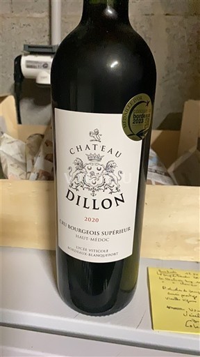 Bordeaux Haut-Médoc Cru Bourgeois Supérieur Château Dillon 2020