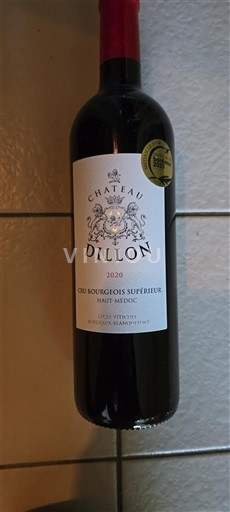 Bordeaux Haut-Médoc Cru Bourgeois Supérieur Château Dillon 2020
