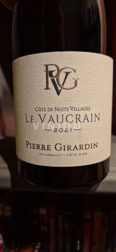 Borgogna Côte de Nuits Villages Pierre Girardin Le Vaucrain 2021