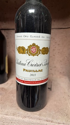Bordeaux Pauillac Grand Cru Château Croizet-Bages 2011