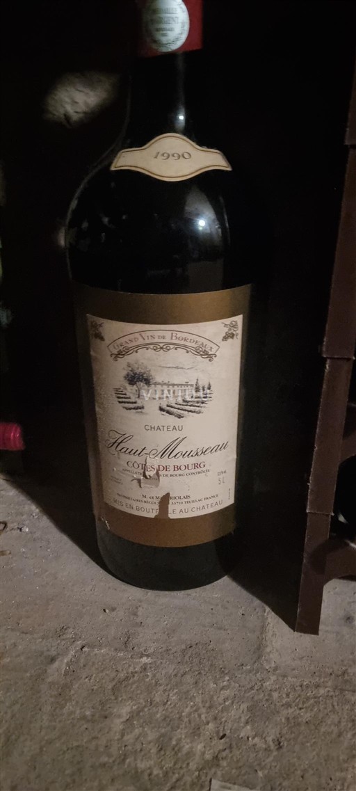 Bordeaux Côtes-de-bourg Château Haut Mousseau 1990