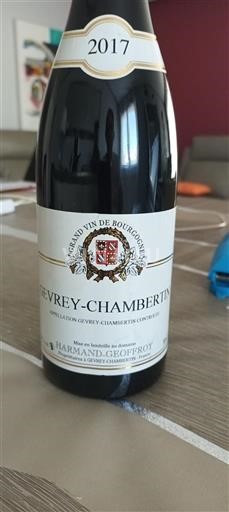 Bourgondië Gevrey-Chambertin Harmand-Geoffroy 2017
