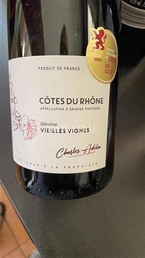 Vale do Ródano Côtes-do-Ródano Charles Adelin Vieilles Vignes 2023